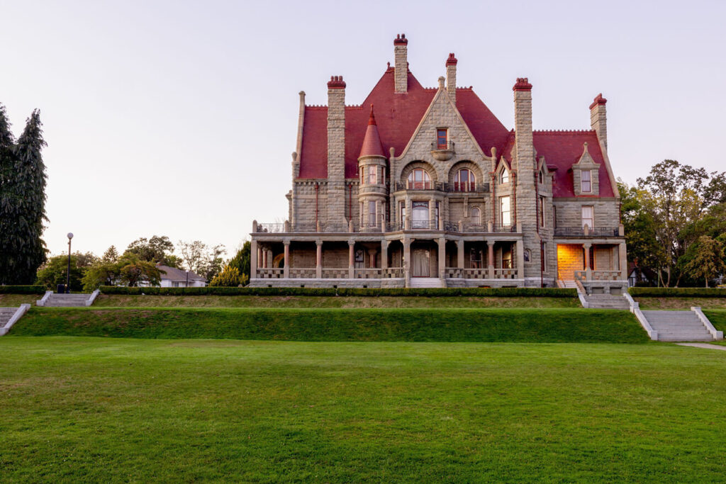 Craigdarroch Castle in Victoria BC, a historic mansion and popular attraction for travelers exploring things to do in Victoria.
